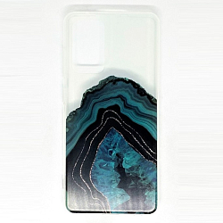 Задняя накладка GRESSO. Коллекция Агат для Samsung Galaxy A52 зеленый