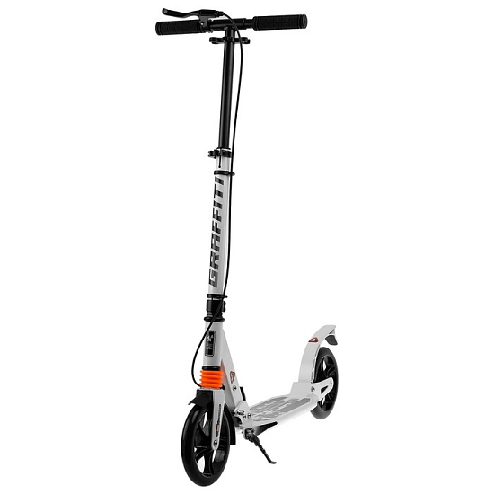 Самокат SCOOTER, амортизатор, ABEC 5, цвет белый