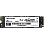 Накопитель SSD M.2 512Gb Patriot P320, PCIe 3.0 x4, NVMe, R/W 3000/2200
