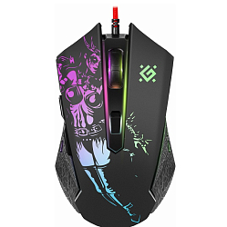 Мышь DEFENDER GM-933, Sin'Sister, чёрный, рисунок