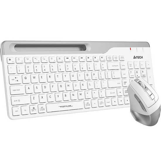 Клавиатура+мышь БП A4TECH Fstyler FB2535C белый/серый