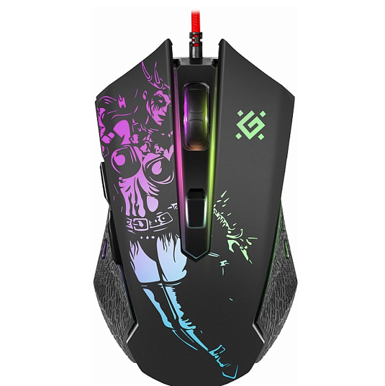 Мышь DEFENDER GM-933, Sin'Sister, чёрный, рисунок