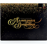 Алмазная мозаика с полным заполнением на холсте с подрамником «Витраж с оленем», 40×50 см 10656176