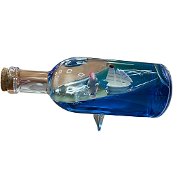 Гелевые часы "Парусник", антистресс, d-6 см  9931495