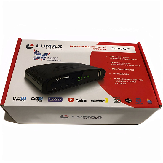 Ресивер DVB-T2 LUMAX DV2124HD