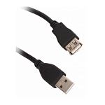 Кабель-удлинитель USB 1.8м GEMBIRD (CCF-USB2-AMAF-6) чёрный
