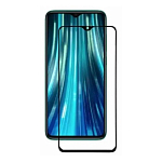 Противоударное стекло 9D NONAME для XIAOMI Redmi 8/8A, черное, полный клей, в техпаке