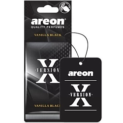 Ароматизатор AREON "X-VERSION" Vanilla Black бумажный