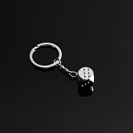 Брелок для ключей Cartage, "Кость на удачу", серебро   5364734