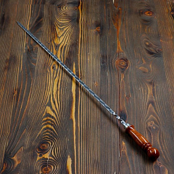 Шампур узбекский для шашлыка с деревянной ручкой 60 см 4455177