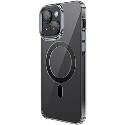 Силиконовый чехол HOCO для iPhone 15, AS3 Amber, магнитный, цвет: чёрный