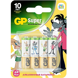 Элемент питания GP LR06 BL-4 (15ASMF-2CR4) СоюзМультфильм 40/320