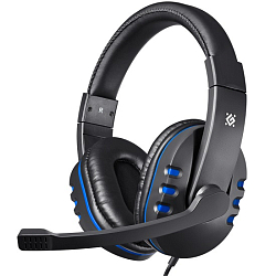 Наушники DEFENDER Warhead G-160 черный/синий