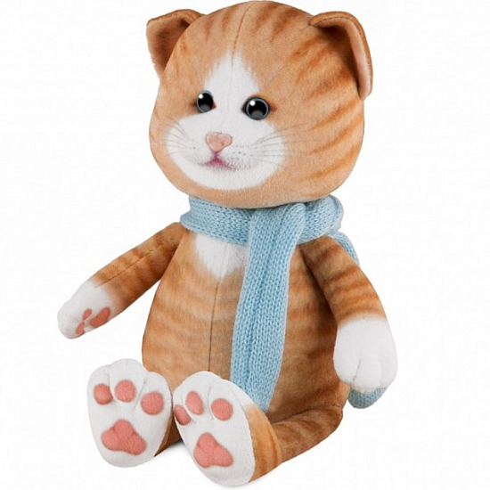 Мягкая игрушка Maxitoys Кот Рыжик в шарфе , 20 см