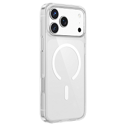 Задняя накладка KEEPHONE GLAZE MAGSAFE NON- BROKEN GLASS CASE для iPhone 17 PRO, CLEAR