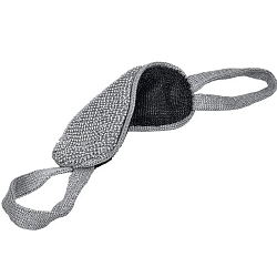 Мочалка Мужская двусторонняя, из полипропилена 37х13 см (57х13 см с ручками), medium/hard/ 40175