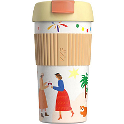 Термокружка Xiaomi Kiss Kiss Fish Rainbow coffee tumbler Cnristmas Party (RBT24-U)