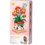 Конструктор LOZ 1285_MK Красный цветок в горшке