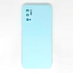 Силиконовый чехол NONAME для Xiaomi Poco M3 Pro матовый, голубой
