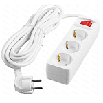 Сетевой удлинитель  5.0м DOMTOK 3гн.,ПВС 3*1  3,5кВт с/з, выкл.