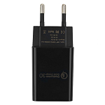 Сетевое ЗУ 1USB 3A CABLEXPERT MP3A-PC-17, черный, 18Вт, 3А, QC3.0