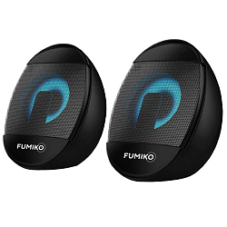 Колонки 2.0 FUMIKO CONSUL черные (2*3Вт)