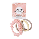 Резинка для волос "Аделин" (набор 4 шт) пастель, 4 см, микс   9887956