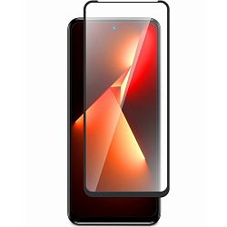 Противоударное стекло DF для Tecno Pova Neo 3  черная рамка