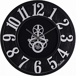 Часы настенные РУБИН "Механизм", из дерева, с патиной d=40 (4046-002)
