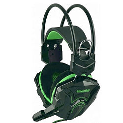 Наушники SMARTBUY SBHG-1200 RUSH COBRA черные/зеленые