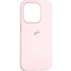 Силиконовый чехол SILICONE CASE для iPhone 15 Pro (MagSafe + анимация NFC Clear) c LOGOLight Pink