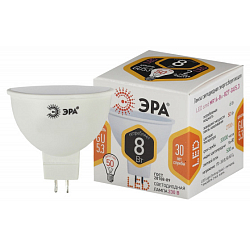 Лампа светодиодная ЭРА MR16 8W/2700K/GU5.3