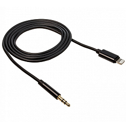 Переходник Jack 3.5 <--> Lightning WALKER WA-022 черный