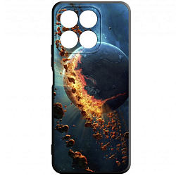 Силиконовый чехол DF для Honor X9a DF hwCase-130 (black) Art005