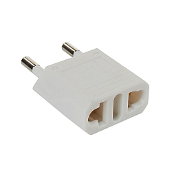 Переходник ISA с ЕВРО вилки на RUS IR39 маленький белый