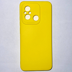 Задняя накладка Мобилис для Xiaomi Redmi 12C, желтый , матовая с защитой камеры