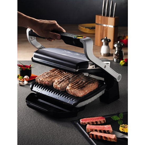 Электрогриль TEFAL Optigrill+ GC712 Silver