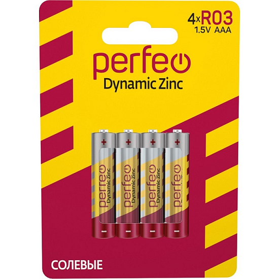 Элемент питания PERFEO R03 BL-4 (120)