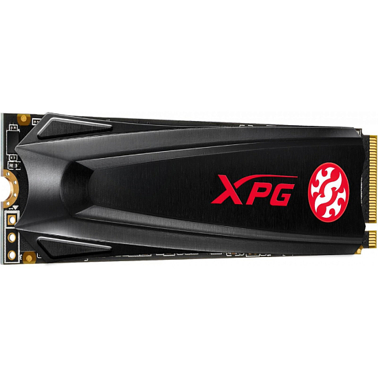 Накопитель SSD M.2 512Gb ADATA XPG GAMMIX S5 (PCI-E 3.0 x4, up to 2100/1400Mbs, 250000 IOPs, 3D TLC, NVMe 1.3, 22x80mm, радиатор)
