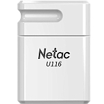 USB 16Gb Netac U116 mini (NT03U116N-016G-32WH), белый, USB 3.2