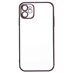 Задняя накладка PC073 для iPhone 11 (violet) (213780) с закрытой камерой