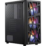 Корпус FORMULA черный без БП ATX 6x120mm 2xUSB2.0 1xUSB3.0 audio bott PSU