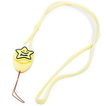 Шнурок силиконовый регулируемый (звезда) (yellow) (231983)