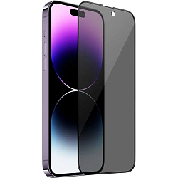 Стекло защитное HOCO для APPLE iPhone 14 Pro Max, A12 Pro, Nano 3D full screen, 0,33мм, 3D, цвет: чёрный