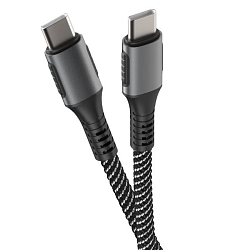 Кабель Type-C <--> Type-C  1.2м OLMIO черный, 65W (040275)