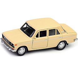 Машина металл ВАЗ-2106 Жигули 12 см, бежевый