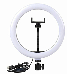 Светодиодное кольцо-подсветка 26см 10" JBH DX-26 бриллиантово-черный