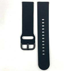 Силиконовый ремешок NONAME для Samsung Galaxy Watch, 20mm, чёрный