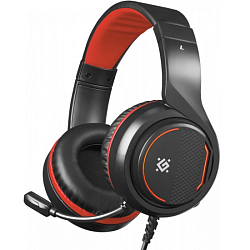 Наушники DEFENDER Apex черный/красный