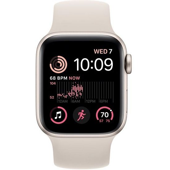 Часы Apple Watch SE Gen 2 + Cellular, 40 мм, (MNTK3) Starlight Aluminium (LL)